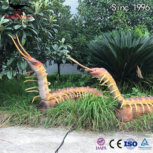 源头厂家设计生产各类仿真动物昆虫蜈蚣蜻蜓森林夜游主题产品