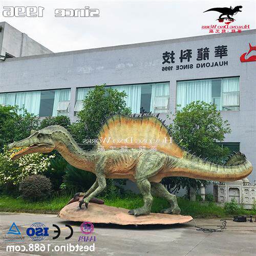 仿真棘龙模型自贡仿真恐龙制作源头厂家景区商场恐龙骨架摆件
