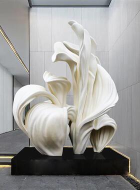 酒店大堂玻璃钢装饰工艺品客厅玄关家居大型落地雕塑抽象艺术摆件