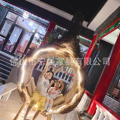 户外巴厘岛网红藤编鸟巢秋千景区婚纱拍摄道具创意悬挂吊椅,住宅家具,吊篮/吊椅,淘宝优惠券,粉丝福利购,淘宝优惠卷