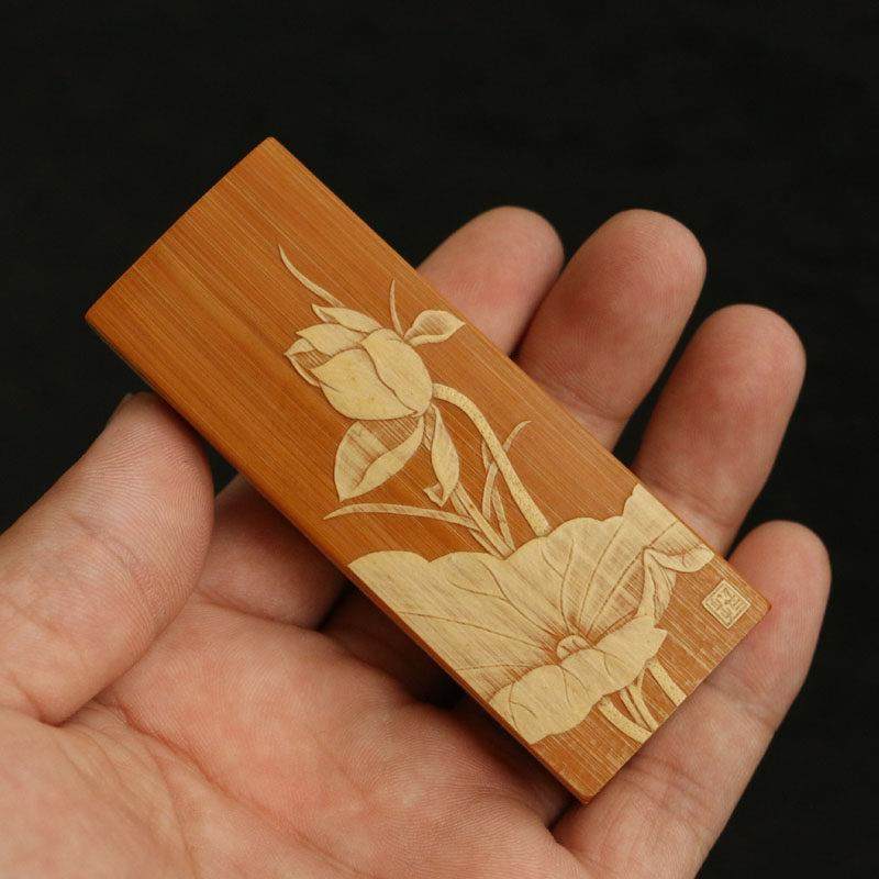 存放十年以上玉竹老料东阳名家戚挺飞本工纯手工留青雕刻牙签盒竹,特色手工艺,竹编/竹雕,淘宝优惠券,粉丝福利购,淘宝优惠卷