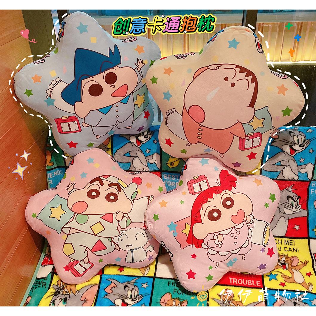 日系蜡笔小新抱枕靠垫客厅沙发飘窗靠背靠枕可爱卡通生日抱枕礼物