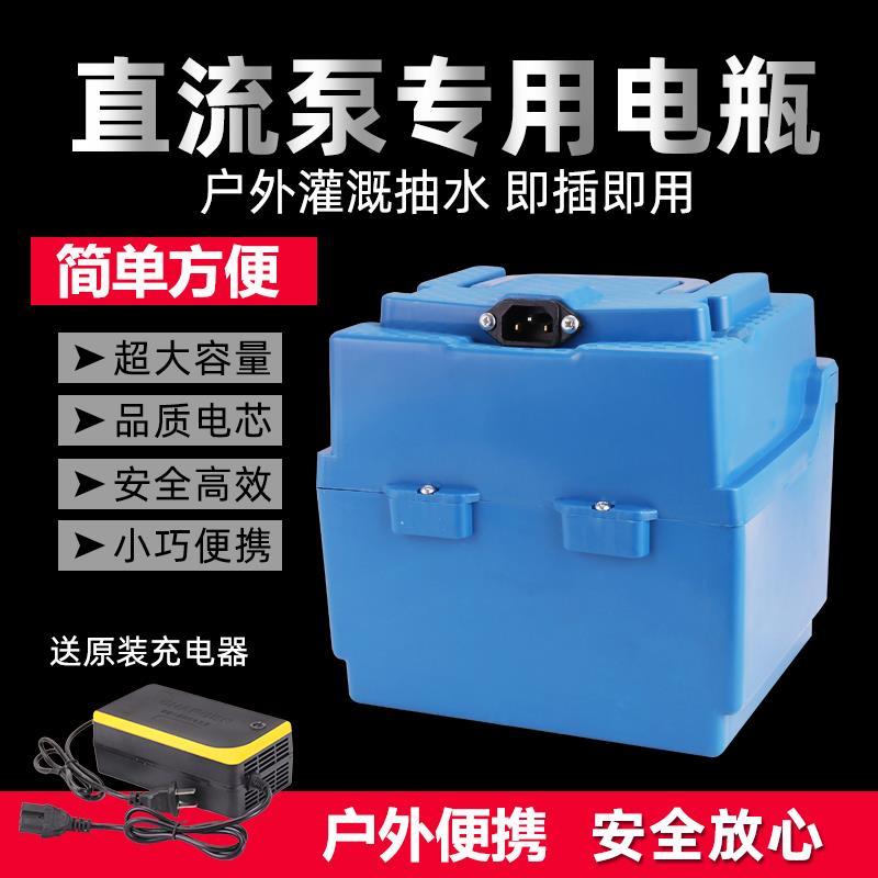 12v24V移动电瓶组合直流水泵农用浇菜抗旱高扬程潜水泵抽水机套餐