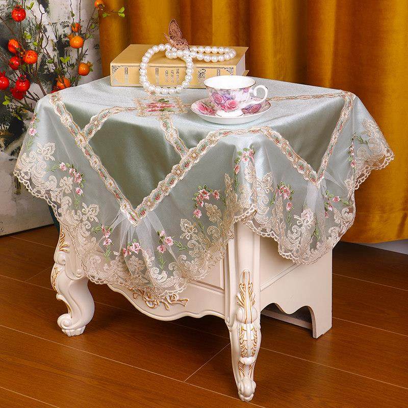 床头柜布艺盖巾家用防脏化妆台盖布多功能防尘罩欧式刺绣多用台布,居家布艺,万能盖巾,淘宝优惠券,粉丝福利购,淘宝优惠卷