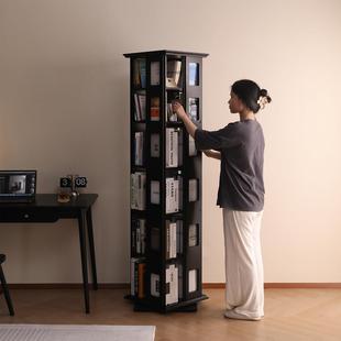 艾迪嘉鲁卡书架 实木旋转书架360度书柜落地式家用儿童置物架