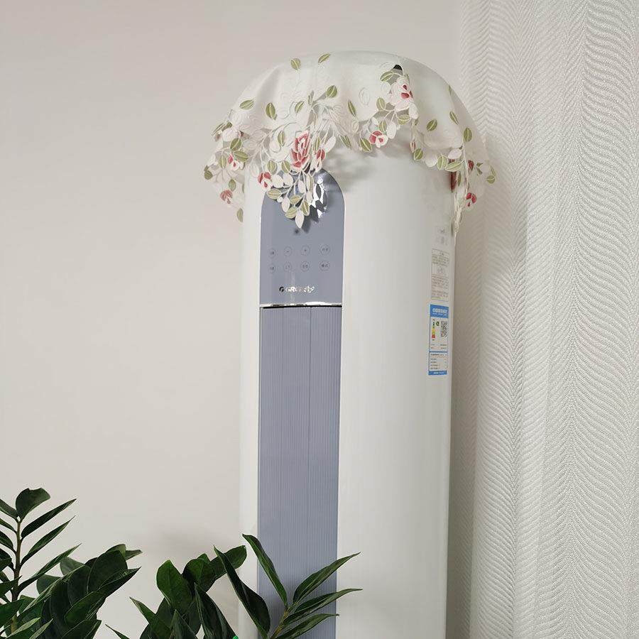 刺绣布艺轻奢立式圆柱空调盖巾创意镂空玫瑰桌布餐垫床头柜盖巾,居家布艺,餐垫,淘宝优惠券,粉丝福利购,淘宝优惠卷