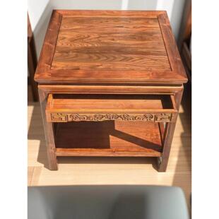 实木沙发边几方几客厅小茶几桌子沙发侧边几边桌新中式花几