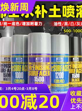 ?RP4T 水补土 君士模型底漆喷灌灰色白色黑色B-511 515 519 5