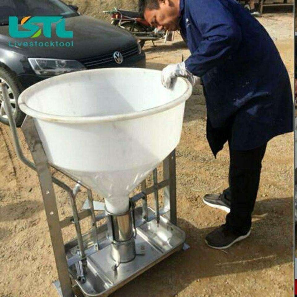 养猪料器猪用猪料槽干湿分离料槽猪食自动料桶下不锈钢干湿槽育肥