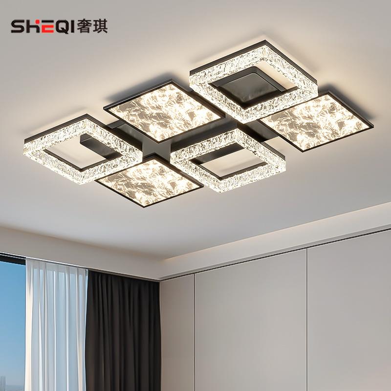 意式轻奢感客厅主灯现代简约吸顶灯2025新款灯具全屋套餐组合