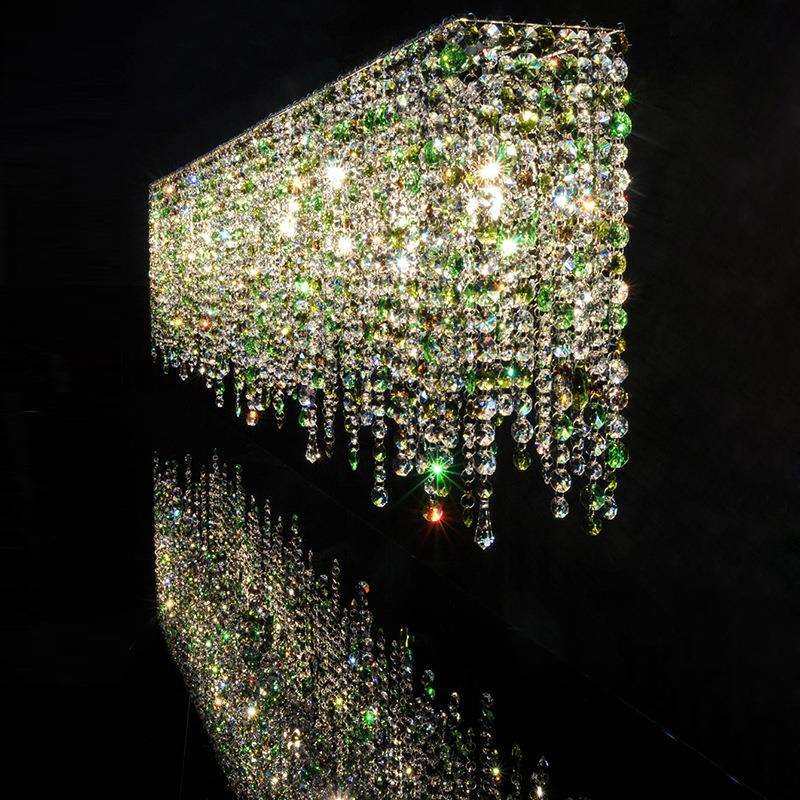 厨房餐厅长方形开放式轻奢埃及灯饰客厅意大利水晶吊灯吧台进口