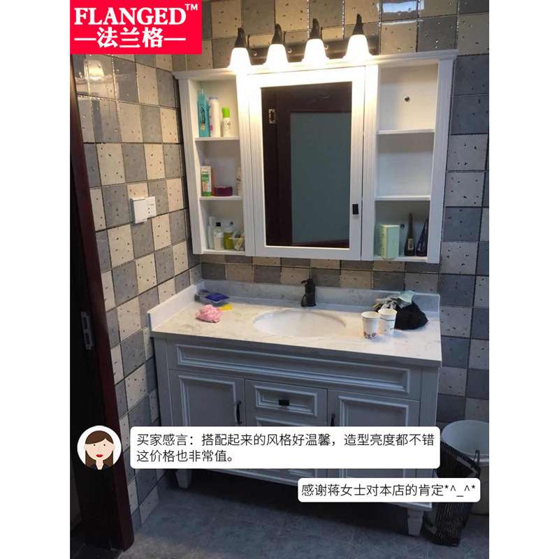 欧式镜前灯美式led浴室灯卫生间镜柜梳妆台壁灯防水E14螺口免打孔