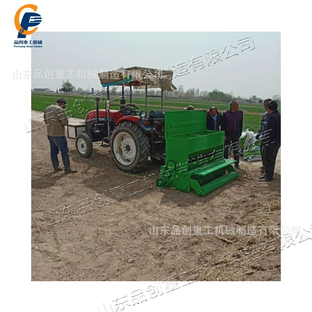 撒播镇压式草粒种植机 后悬挂草坪撒种机 拖拉机牵引式草籽播种机