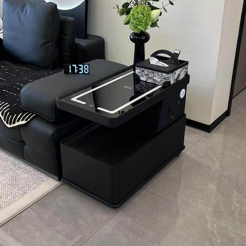 现代简约意式极简边柜新款沙发边几推车轻奢可移动茶几小户型客厅