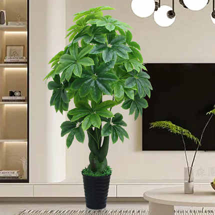 仿真绿植发财树客厅装饰招财盆栽摆设大型仿生植物落地花塑料假树