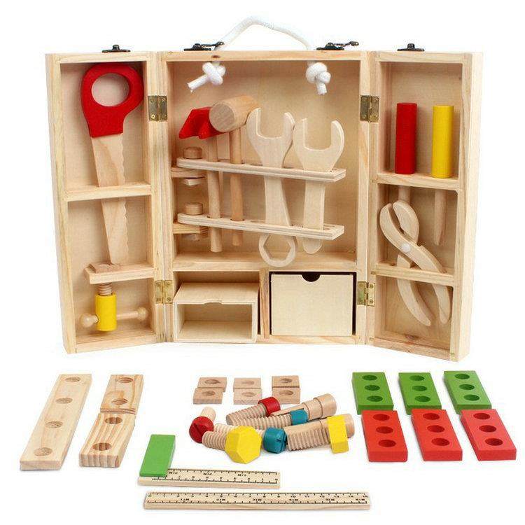 益智仿真木制儿童过家家玩具套装男孩维修修理智力工具箱动手动脑,橡塑材料及制品,亚克力管/有机玻璃管,淘宝优惠券,粉丝福利购,淘宝优惠卷