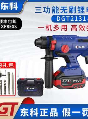 东科DGT2131-20离合轻型充电电锤无刷冲击钻电镐电钻三用大功率