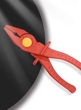 单色绝缘夹塑料尖头线夹S150018绝缘手钳多用剪线钳