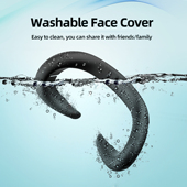 AMVR硅胶面罩易清洗隔汗VR配件原装 保护套黑白2种颜色仅适配Quest3