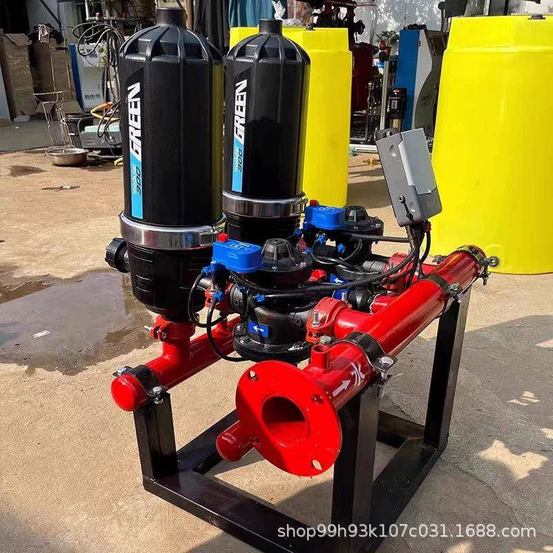全自动农业灌溉反冲洗叠片过滤器农用园林碟片式过滤器