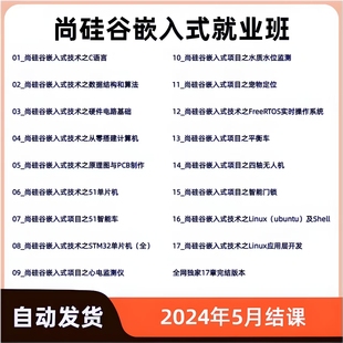 2025年尚硅谷嵌入式 线下班17章全套课程配套资料 开发视频教程