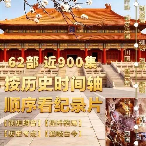 62部历史纪录片 按历史时间轴全套 通史 明智 格局 视频