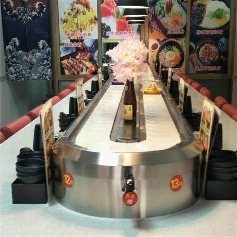 小火锅传送带链回旋输送餐台小型条转火锅设备旋VXT厂家生产直销