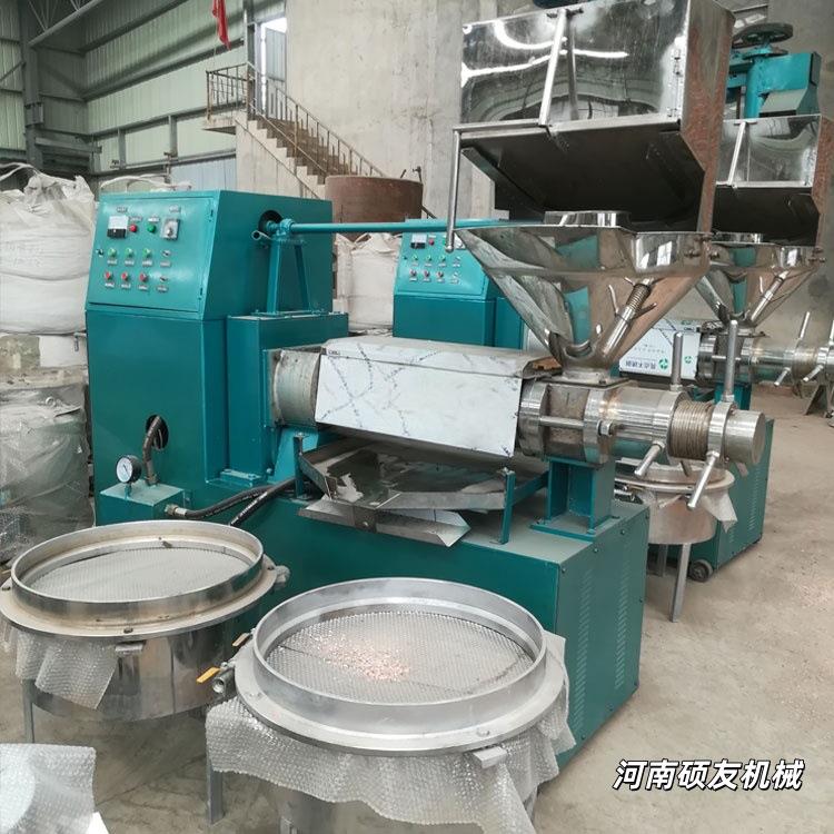 智能控制螺旋榨油机CVG松子生核桃压油冷机花热两用茶籽油榨葵压