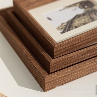 极速相框摆台来图定制洗p照片做结婚照相片框架简约实木框6 7 8寸