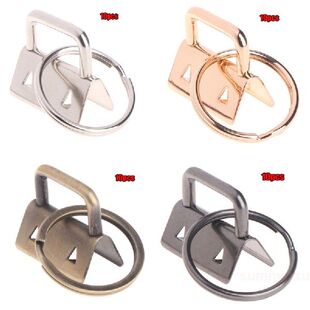 极速10Pcs Key Fob Hardware 25mm keychain Split RRing For Wri