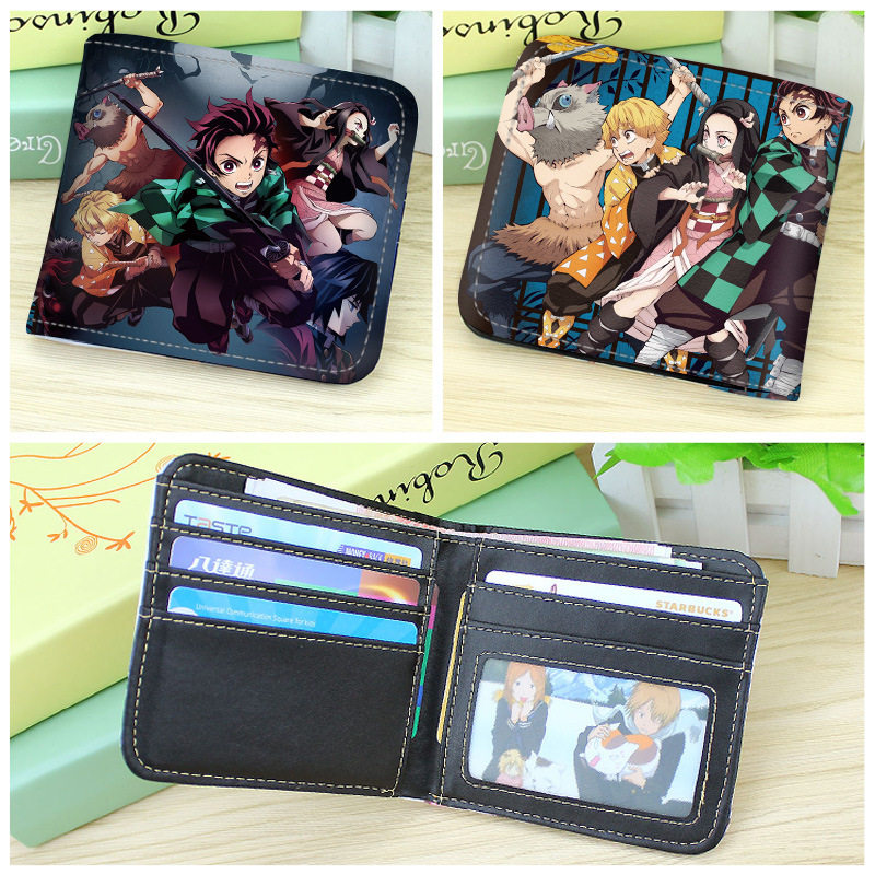 极速Animce Wallet Ghost Slayer Blade Long Short PU Leather W