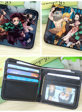 极速Animce Wallet Ghost Slayer Blade Long Short PU Leather W