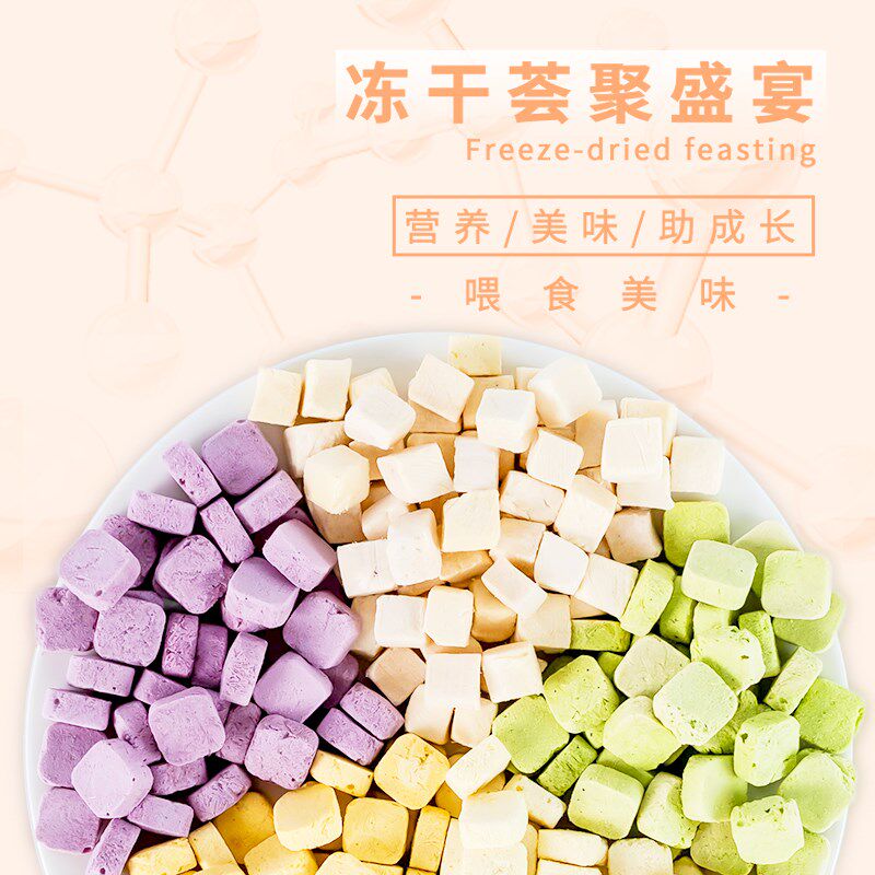 新品仓鼠冻干豆腐小仓鼠粮食专用零食金丝熊用品T饲料花枝鼠刺猬