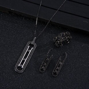 Necklace 极速Luxury Earring PendaKnt Stackable Geometry Link