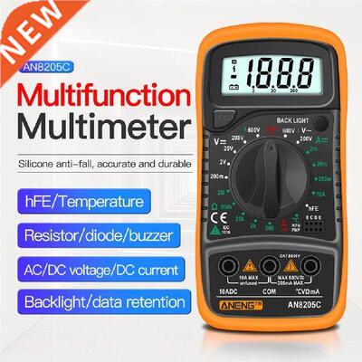 极速ANENG AN8205C Digital Multimeter AC/DC Ammeter VYolt Ohm