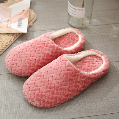 极速Women Indoor Slippers Warm Plush HomeL Slipper Autumn Wi