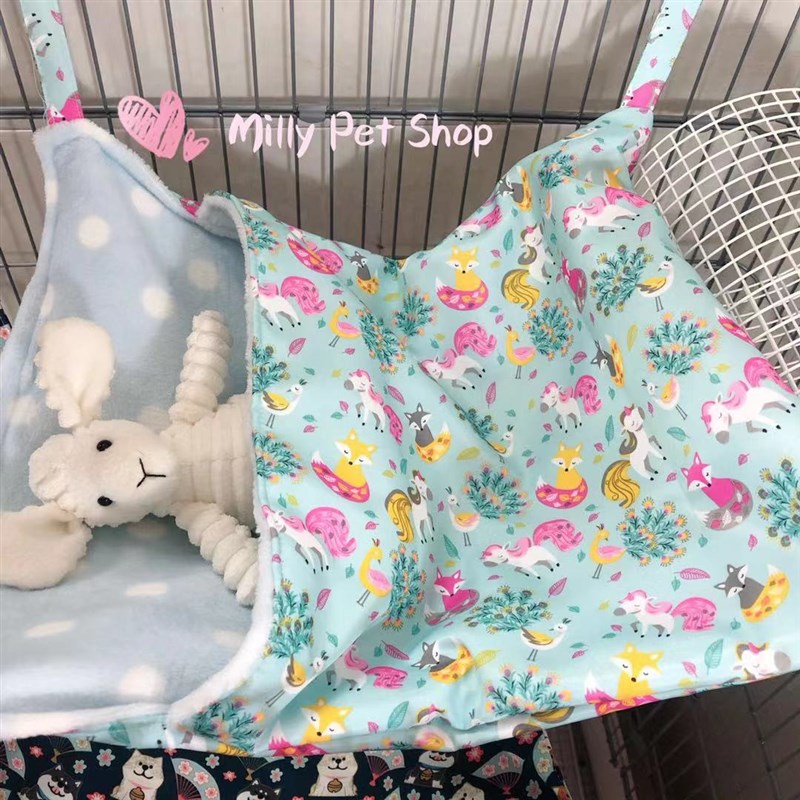 极速*满78*宠物貂玛雪儿雪貂吊床 耐脏好洗 钻入U睡袋秋冬保暖吊