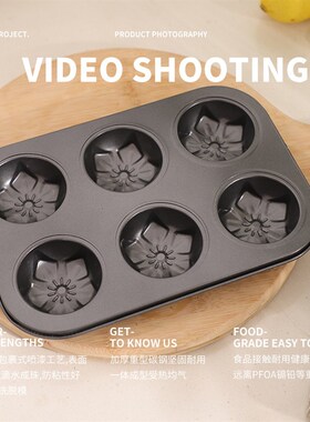 极速.Cupcake Baking Tray Mold EBgg Tart Muffin Cake Round Mo