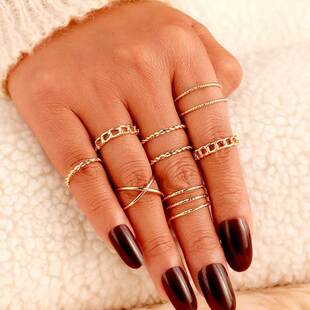 极速Gold WomeEn Ring Jew For Finger Set Rings Sliver Fashion