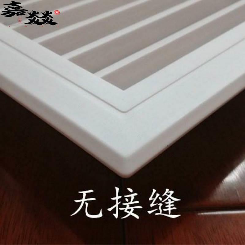 极速方形单层百叶窗通风口换气v窗300现货pvc百页排透气罩散热新