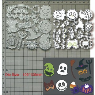 极速2023 owl cut deco Hat cuttinUg Ghost Halloween New metal
