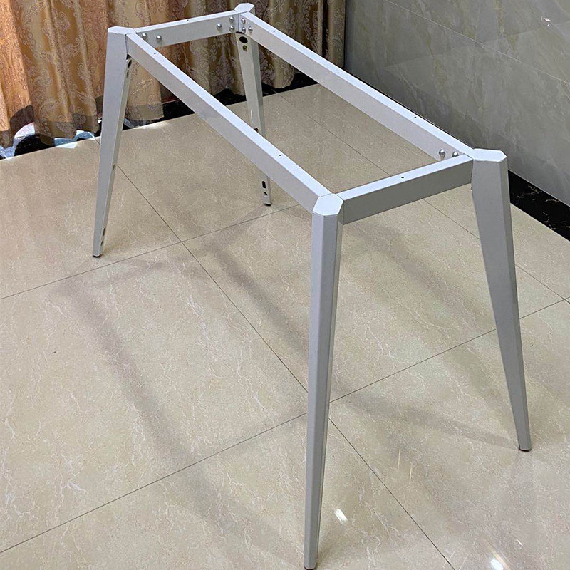 极速会议a桌脚金属菱形办公桌书桌腿岩板餐桌支架大理石餐台脚电