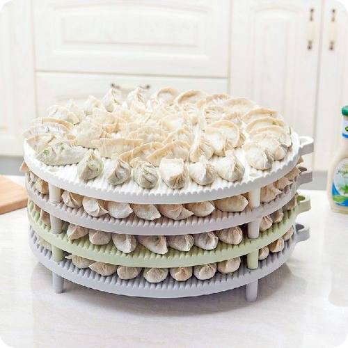 极速Multifunctional Stackablxe Multi-layer Dumpling Holder R