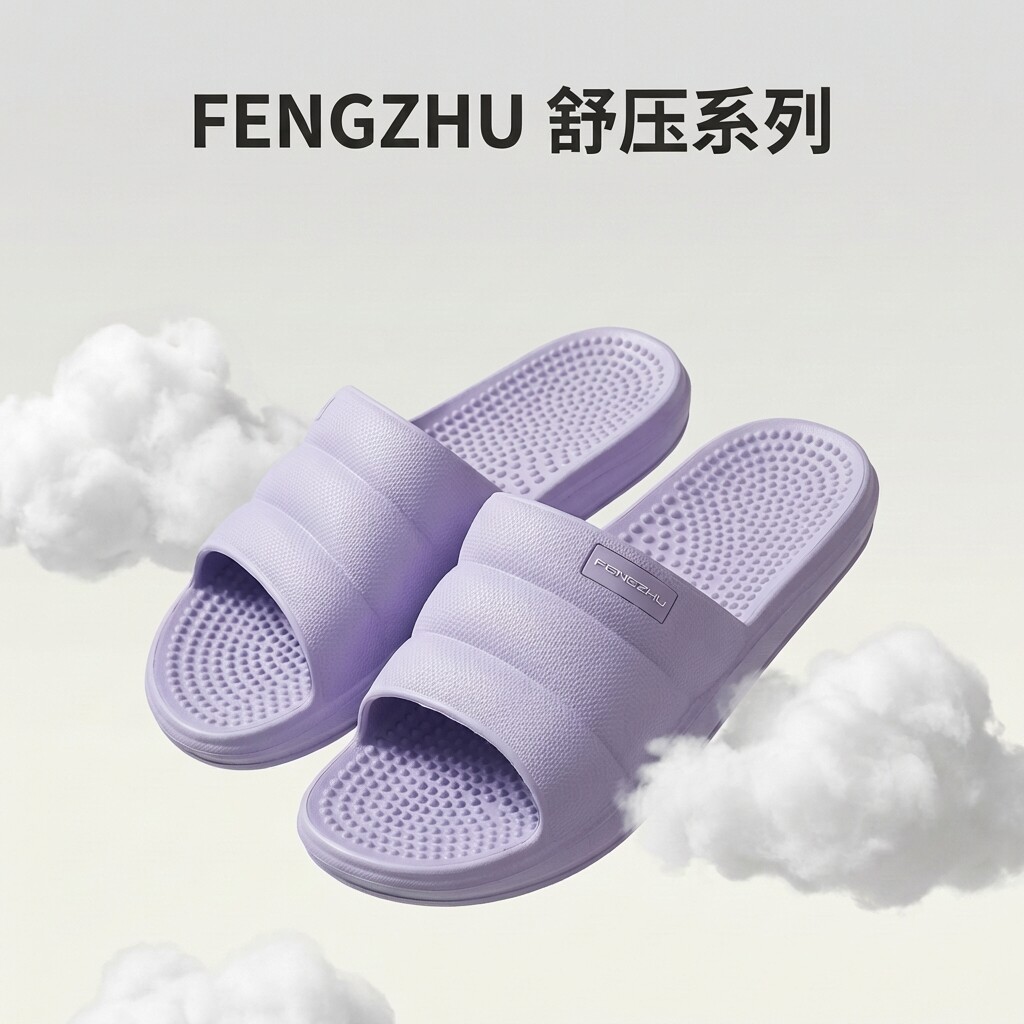 福建凤竹按摩拖鞋百搭一字拖足底按摩不臭脚按摩拖鞋浴室拖鞋百搭