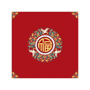 中式红色正方形桌布防水防油农村老式四方桌手搓麻将打牌八仙桌垫
