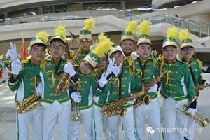 中小学生鼓号队升旗手