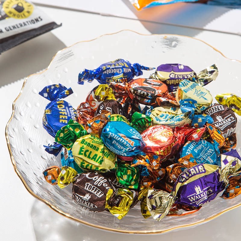 新品英国进口沃尔克斯太妃糖什锦焦糖海盐巧克力夹心软糖散装半斤