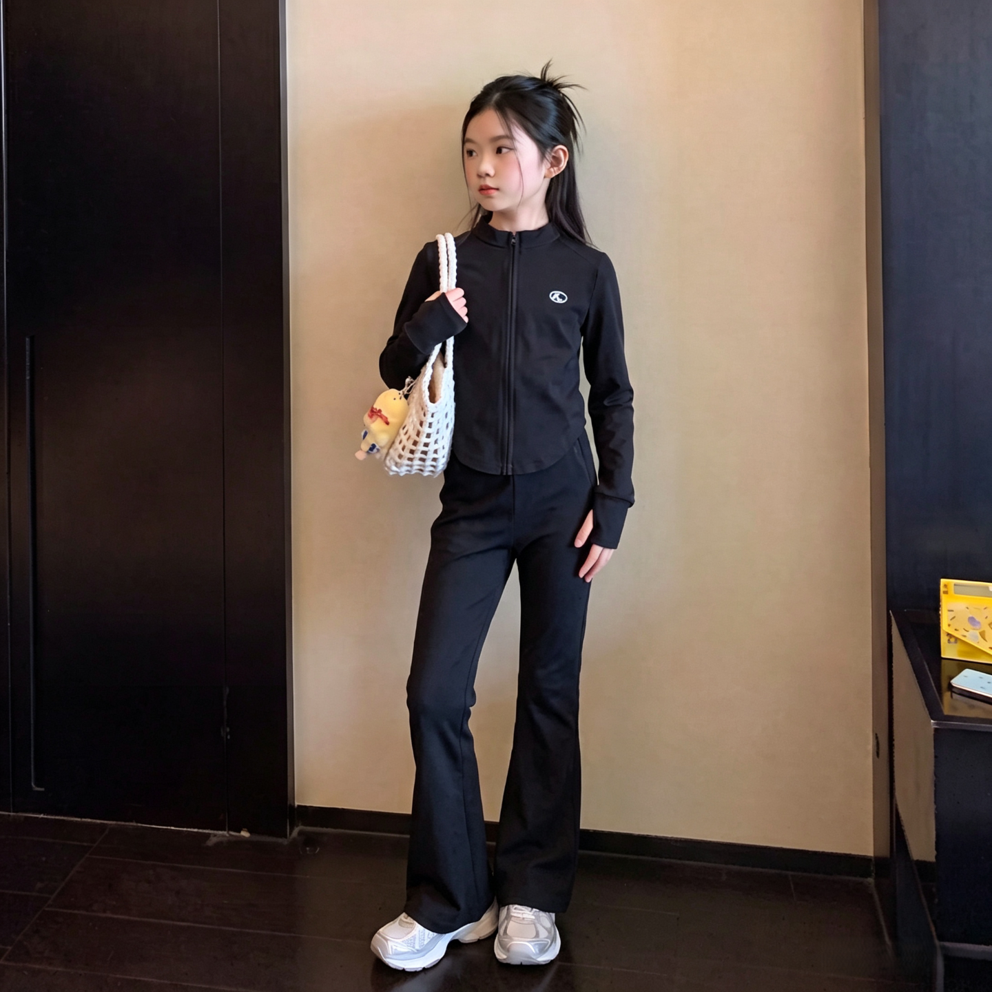 法国BERYDIA女童秋季休闲套装2026新款韩版洋气瑜伽服运动套装潮