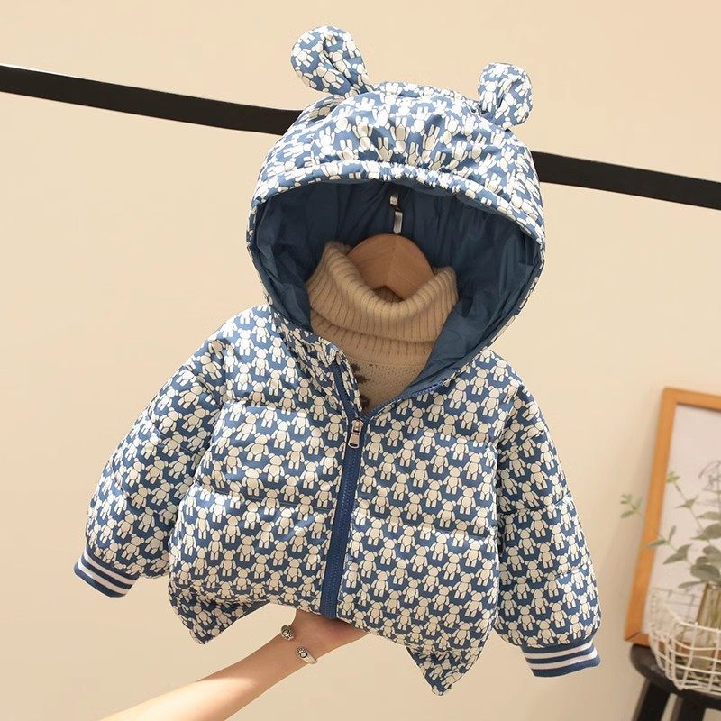 英国DHWA童装儿童羽绒棉服男童秋冬白鸭绒外套宝宝婴儿洋气冬装