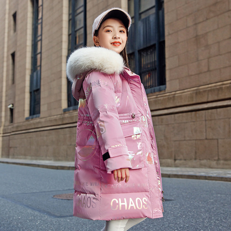 英国next MaxM儿童羽绒服中长款2025新款中大童冬季女童加厚外套